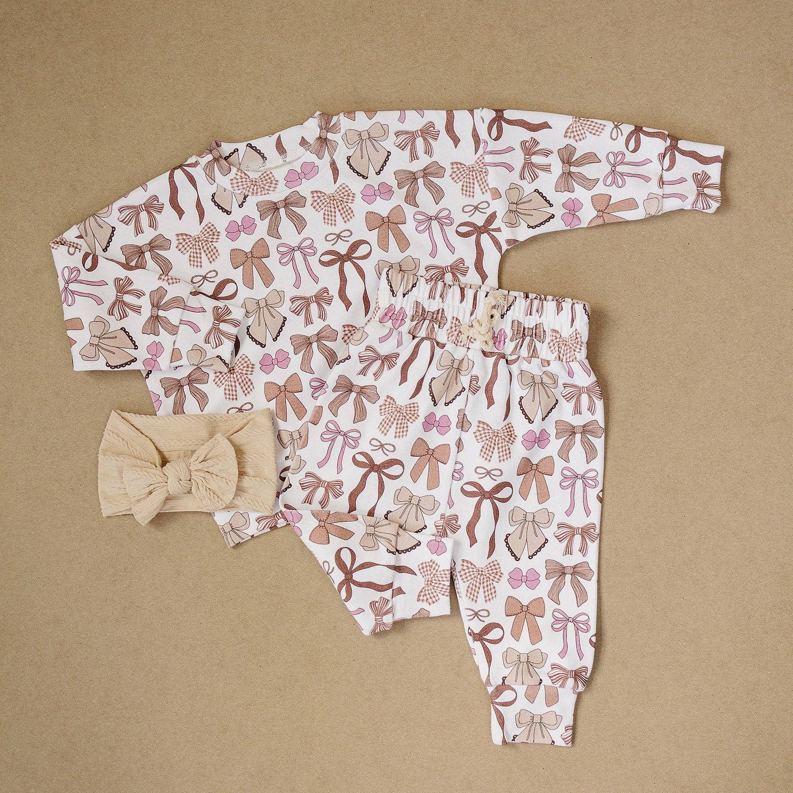 Mocha Bows Set
